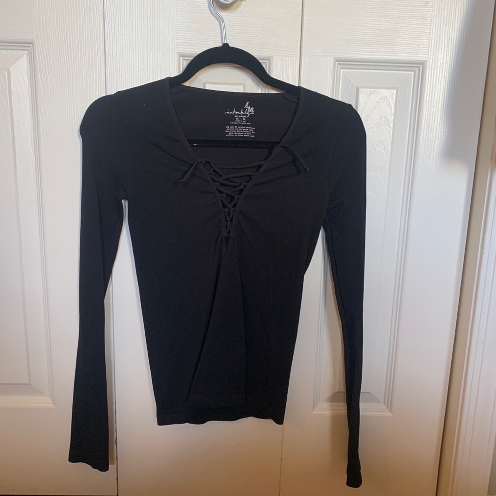 Free people intimately tie up top